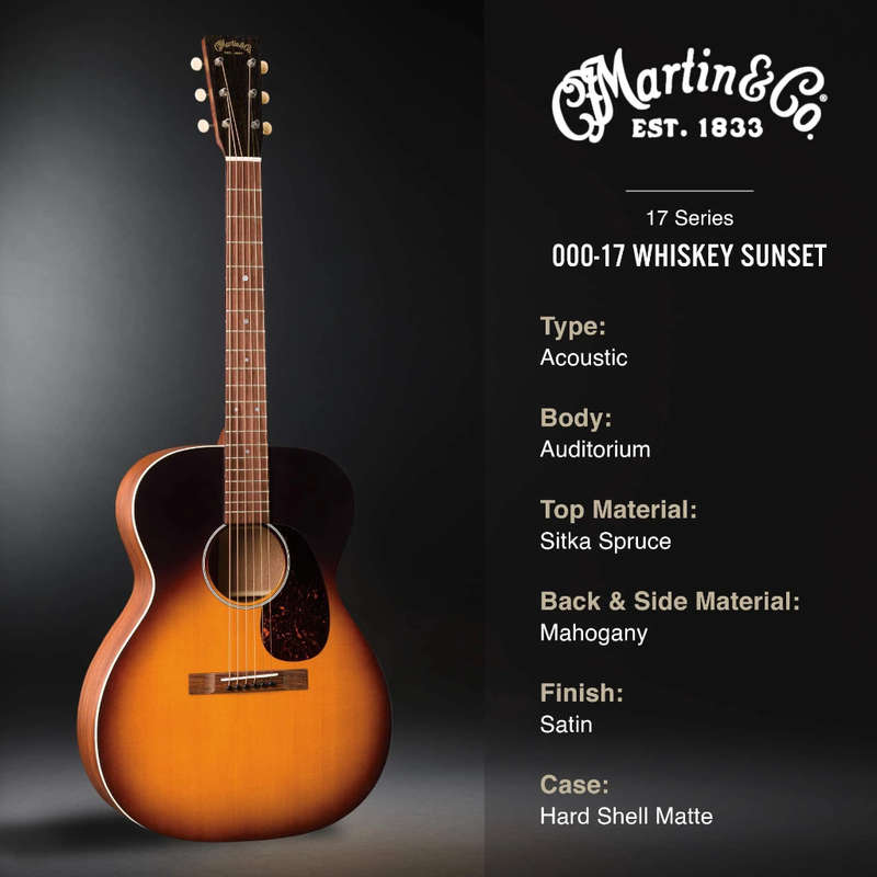 Martin 000-17 Acoustic Guitar - Whiskey Sunset Burst