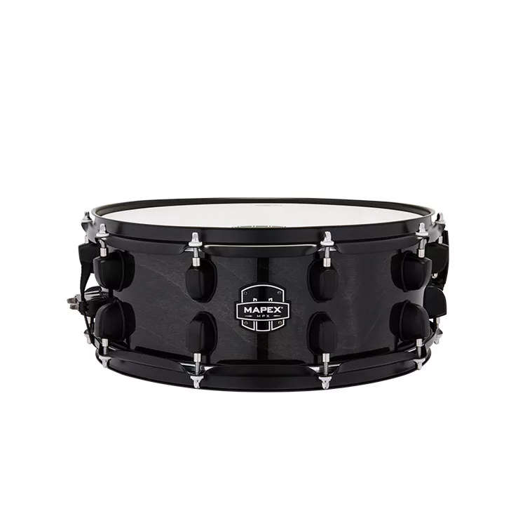 Mapex MPX Maple/Poplar Hybrid Shell Snare Drum - Transparent Midnight Black - MPNMP4550