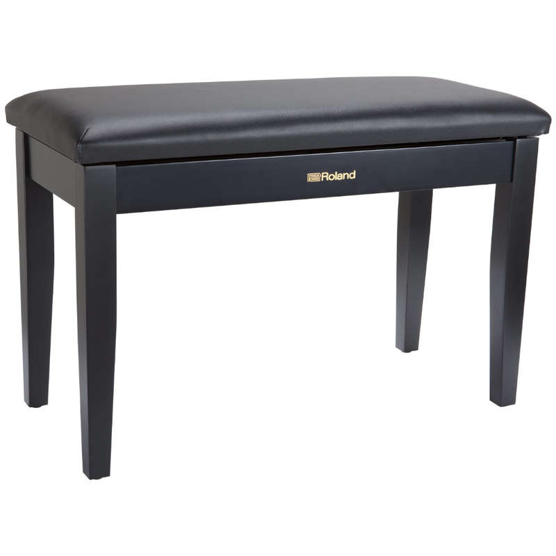 Roland RPB-D100 Duet Piano Bench with Storage Compartment - Satin Black