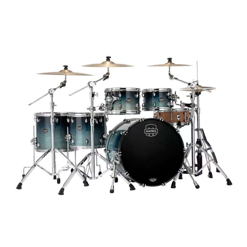 Mapex Saturn Studioease 5-Piece Shell Pack Drum Kit - Teal Blue Fade