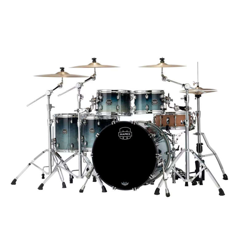 Mapex Saturn Studioease 5-Piece Shell Pack Drum Kit - Teal Blue Fade