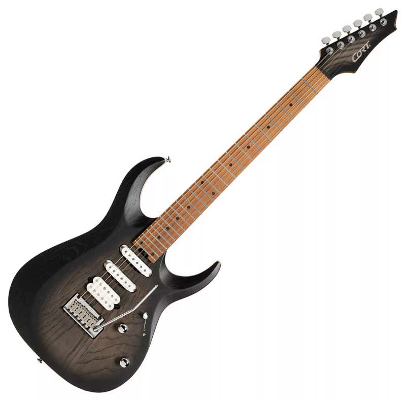 Cort X700 Triality Electric Guitar - Open Pore Black Burst