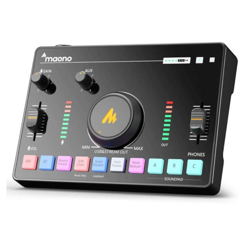 Maono Maonocaster AMC2 NEO One-Stop Streaming Audio Mixer & Sound Card
