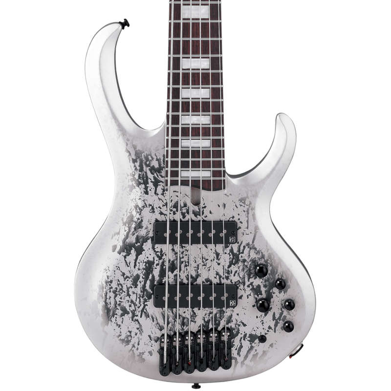 Ibanez 25th-anniversary BTB Standard 6-string Electric Bass Guitar - Silver Blizzard Matte