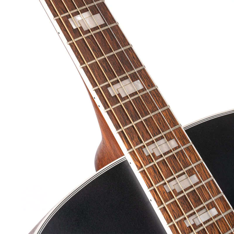Cort CJ Retro Acoustic-Electric Guitar  - Vintage Black Matte (With Bag)