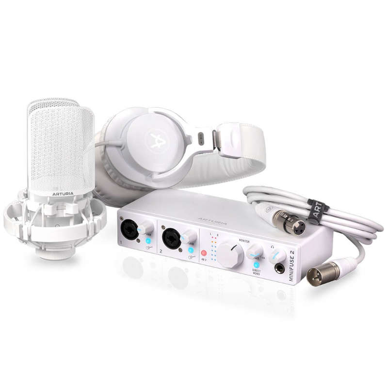 Arturia MiniFuse 2 Recording Pack - White