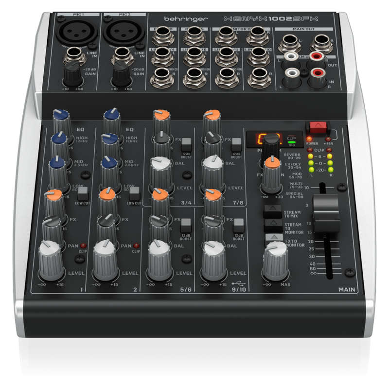 Behringer Xenyx 1002SFX 10-channel Analog Streaming Mixer