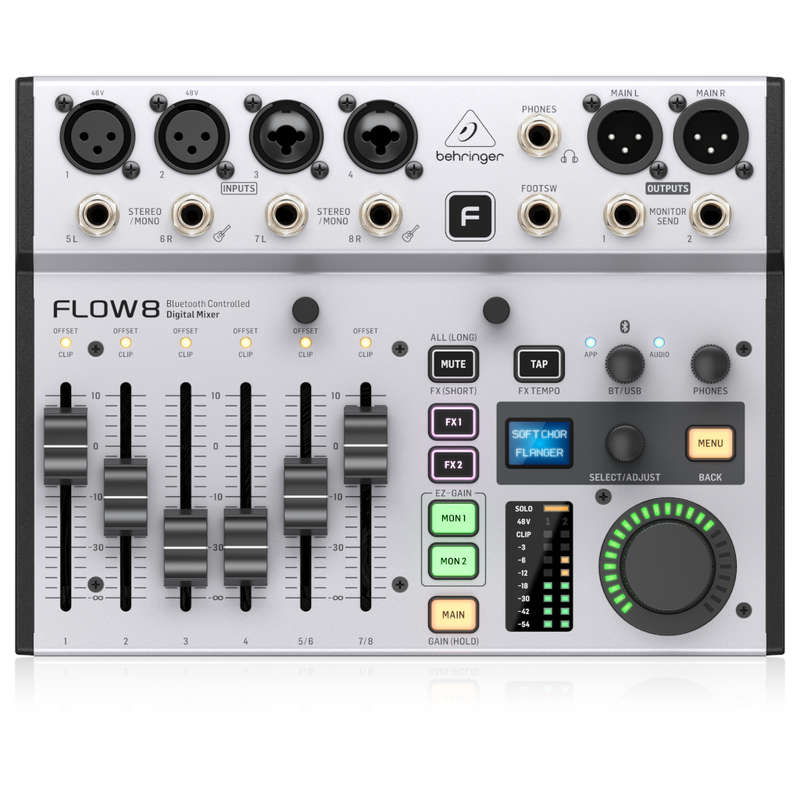 Behringer FLOW 8 8-input Digital Mixer with Bluetooth