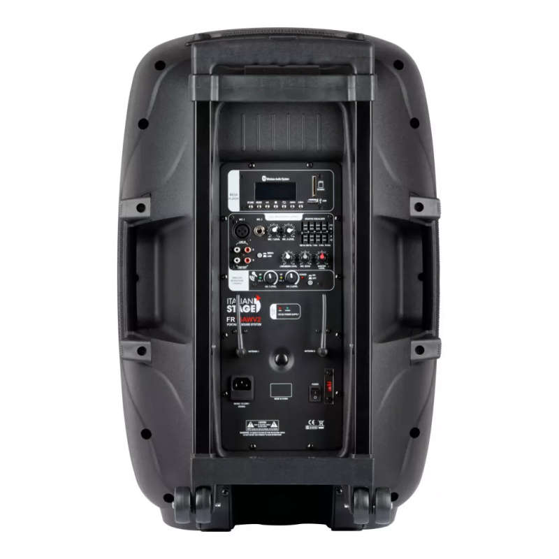 Italian Stage FR15AW V2 Battery Powered Portable Speaker with Wireless Microphones