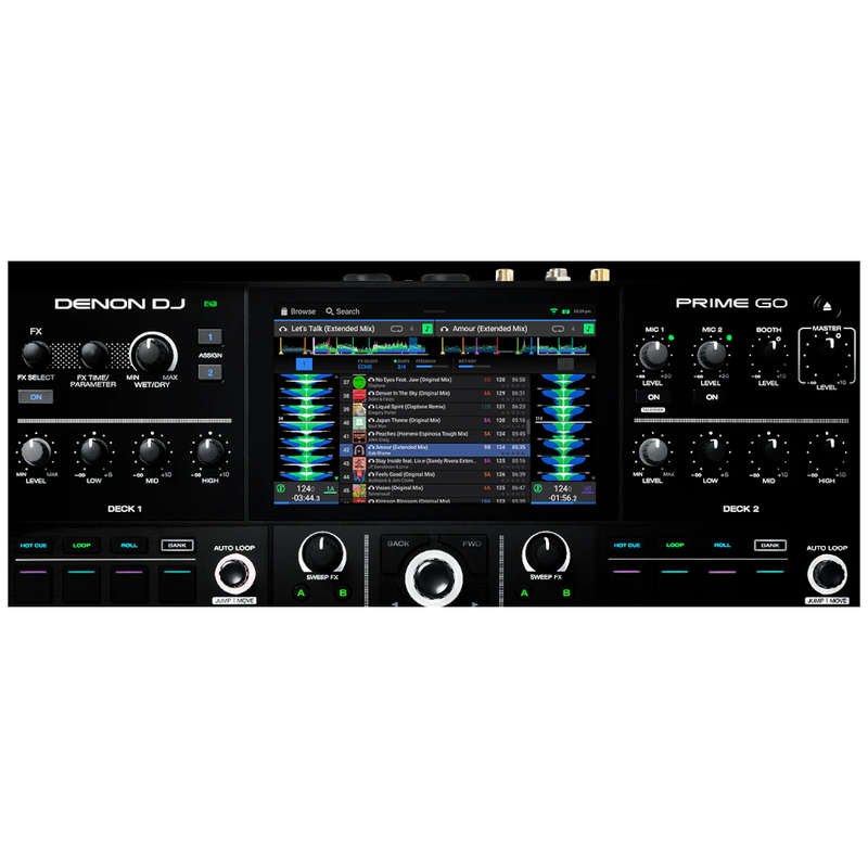Denon DJ Prime GO Rechargeable DJ System with Touchscreen & Wi-Fi