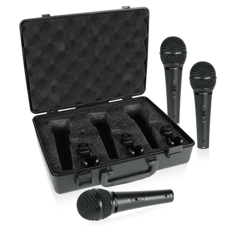 Behringer Ultravoice XM1800S Handheld Supercardioid Dynamic Microphone - (Set of 3)