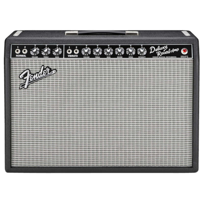 Fender '65 Deluxe Reverb 1 x 12-inch 22-watt Tube Combo Amp - Black Tolex/Silver Grille