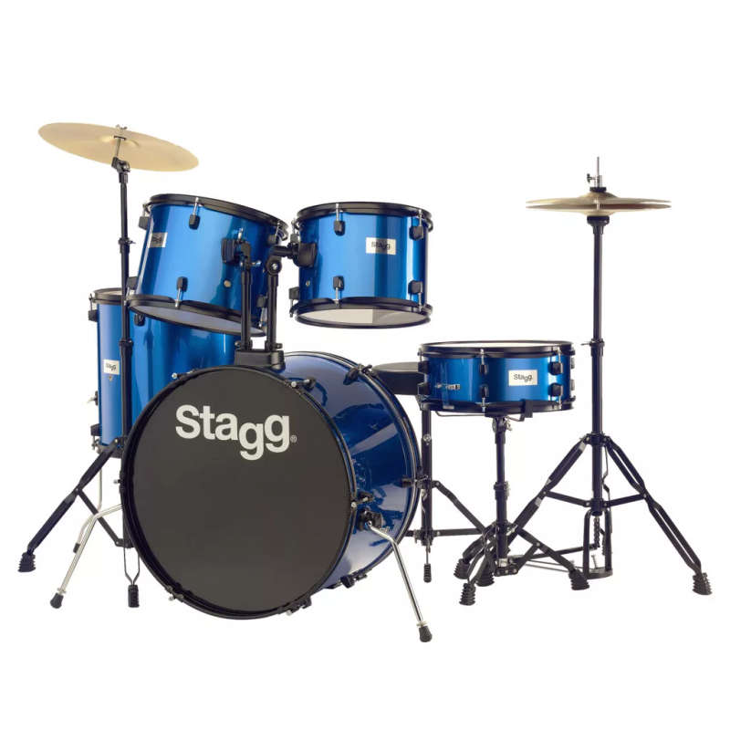 Stagg TIM122BBL Full Size Student Drum Kit Blue Finish