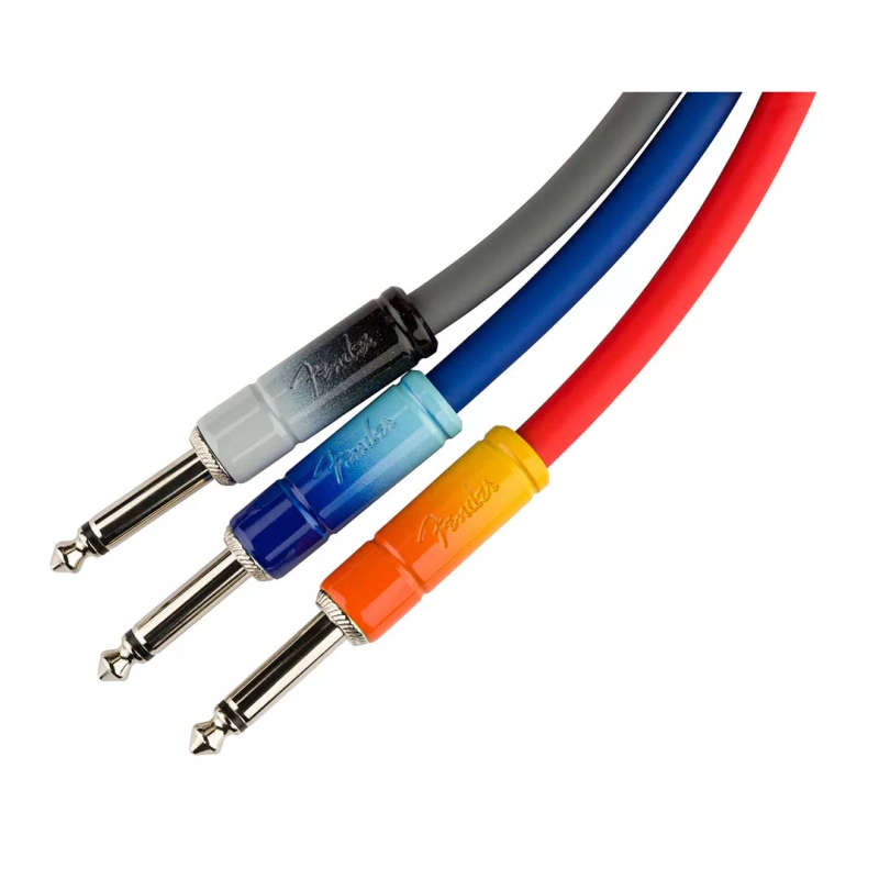 Fender Ombré Instrument Cable, Straight/Straight, 10', Silver Smoke