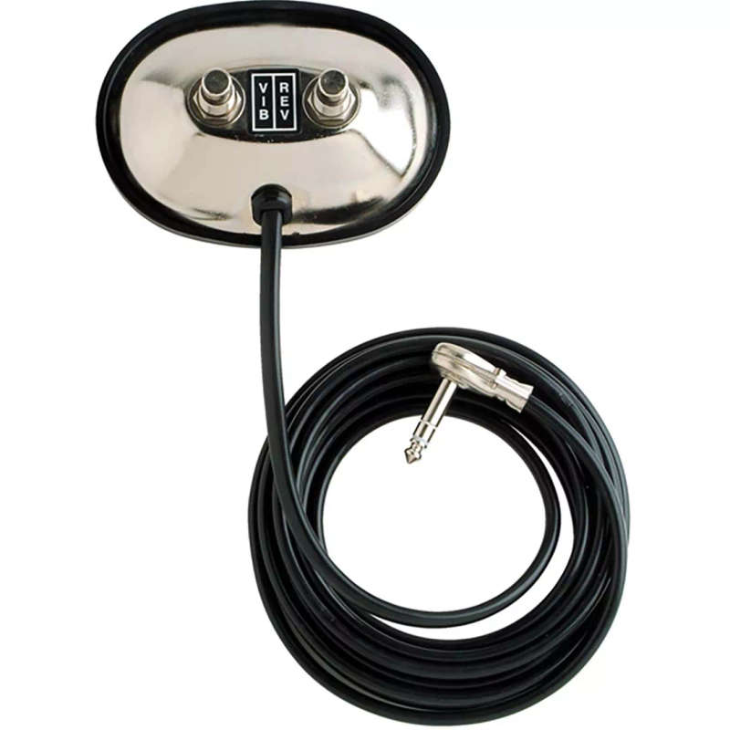 Fender 2-Button Vintage-Style Footswitch: Vibrato / Reverb On/Off with 1/4" Jack