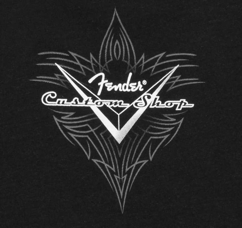 Fender® Custom Shop Pinstripe T-Shirt, Black, L