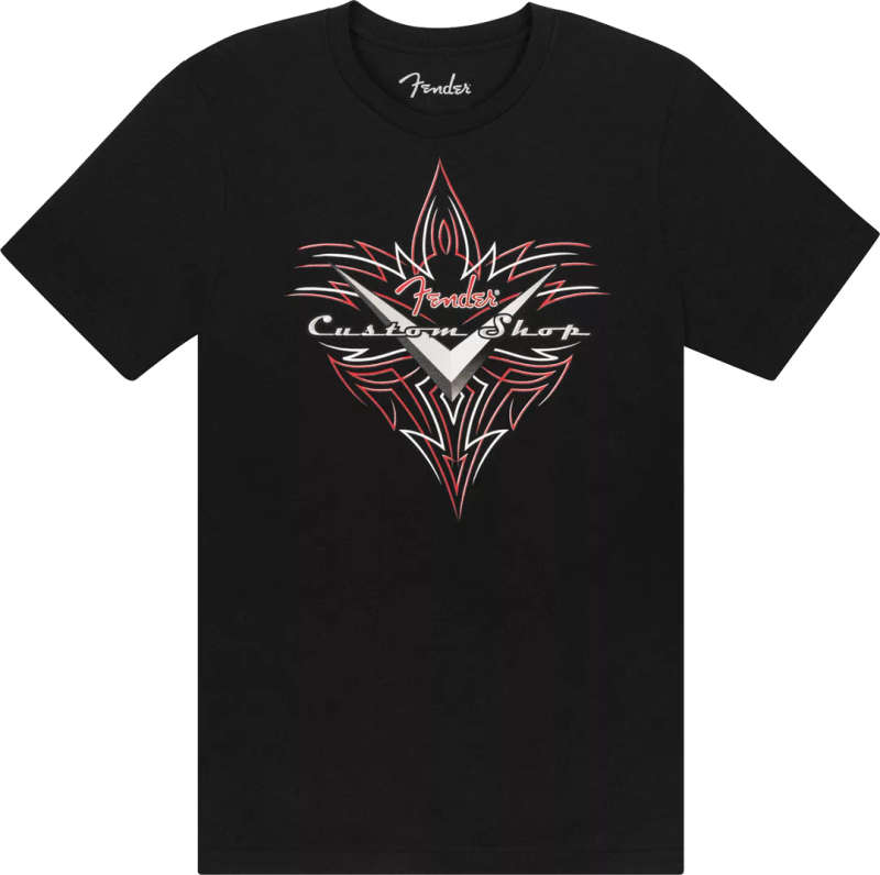 Fender® Custom Shop Pinstripe T-Shirt, Black, L