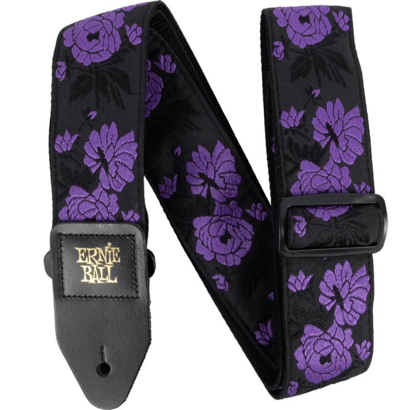 Ernie Ball Classic Jacquard Guitar Strap/Bass Strap - Lavender Rose