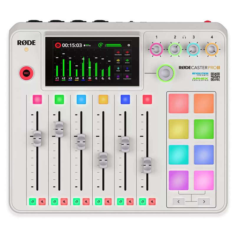RØDE Rodecaster Pro II Integrated Audio Production Studio - White