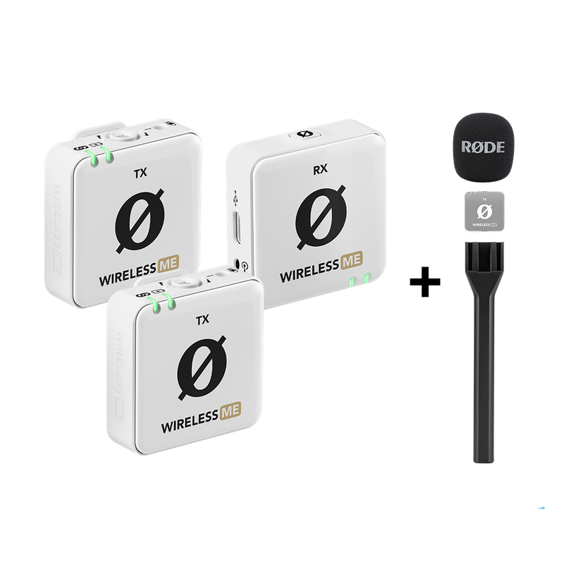 Rode Wireless ME Dual Clip-on Microphone System - White (+ Free Gift)