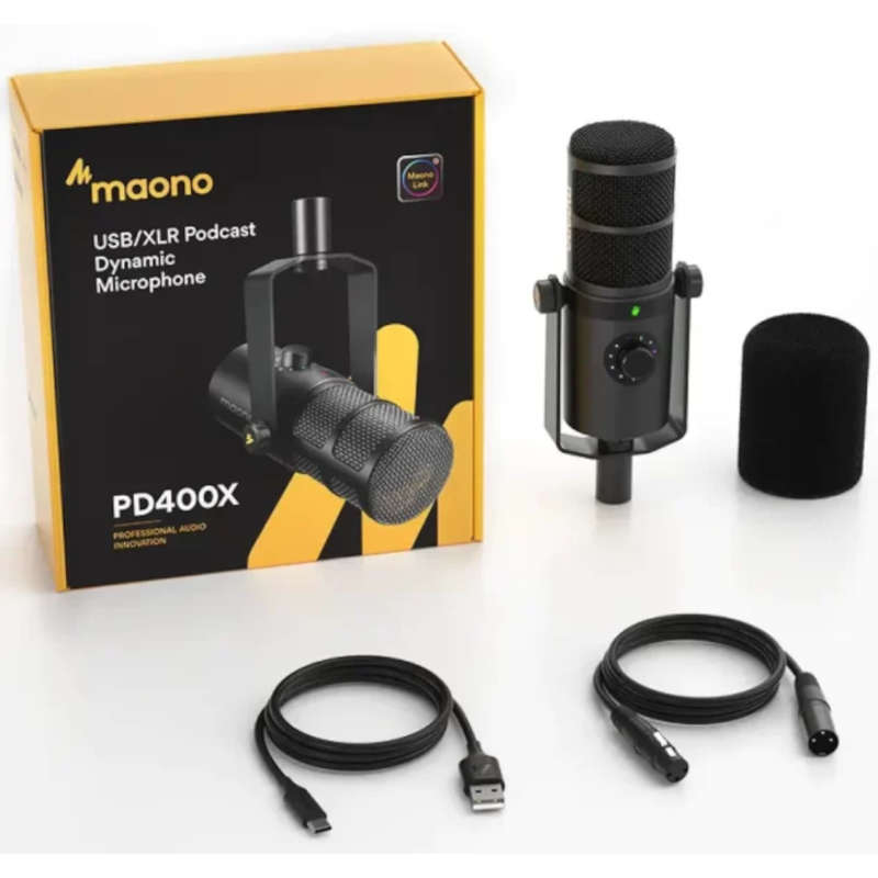Maono PD400X USB/XLR Multi-functional Dynamic Microphone