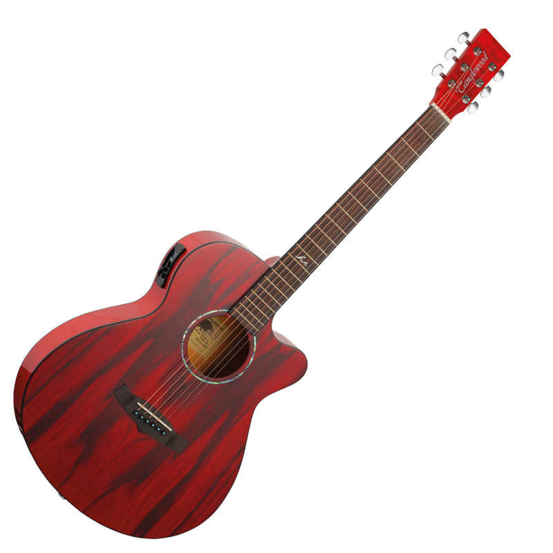 Tanglewood TA4CE Acoustic-Electric Guitar - Shimmer Red Gloss