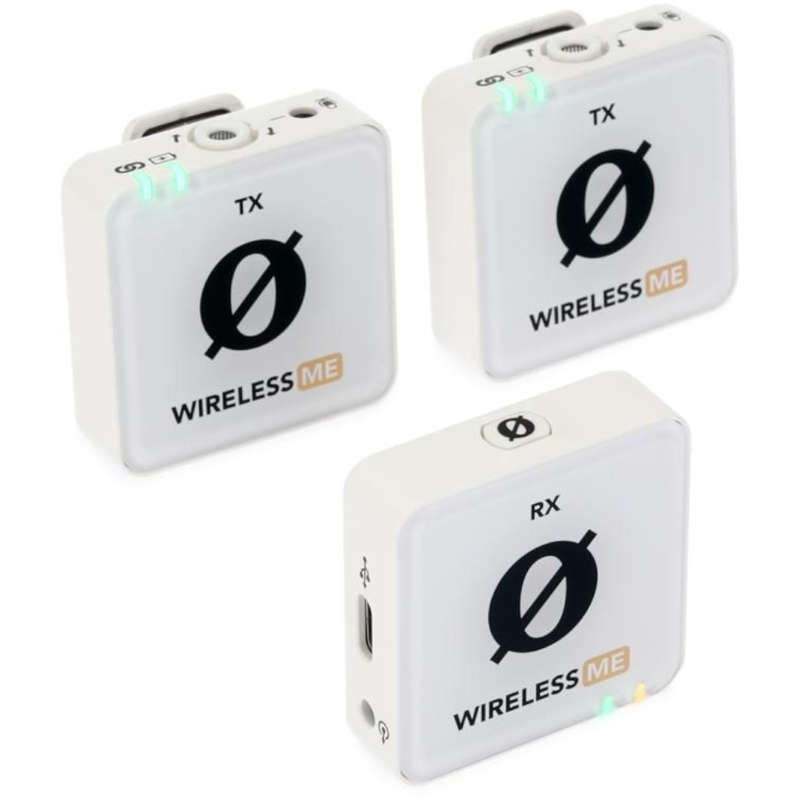 Rode Wireless ME Dual Clip-on Microphone System - White