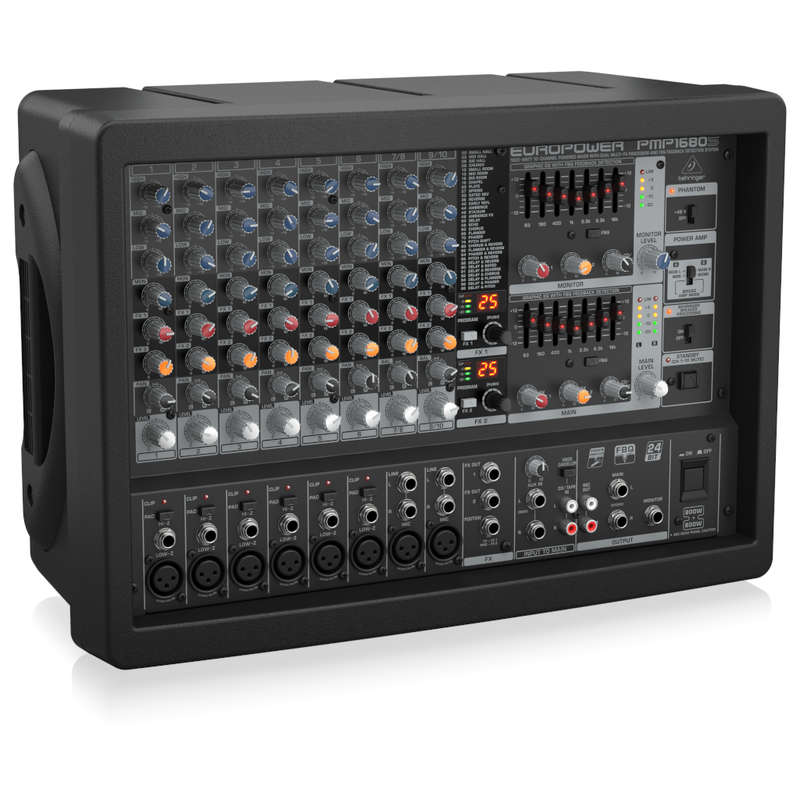 Behringer Europower PMP1680S 10-channel 1600W Powered Mixer