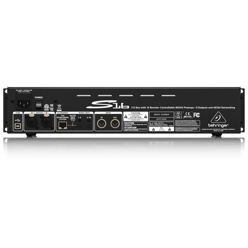 Behringer S16 16-input / 8-output Digital Stage Box