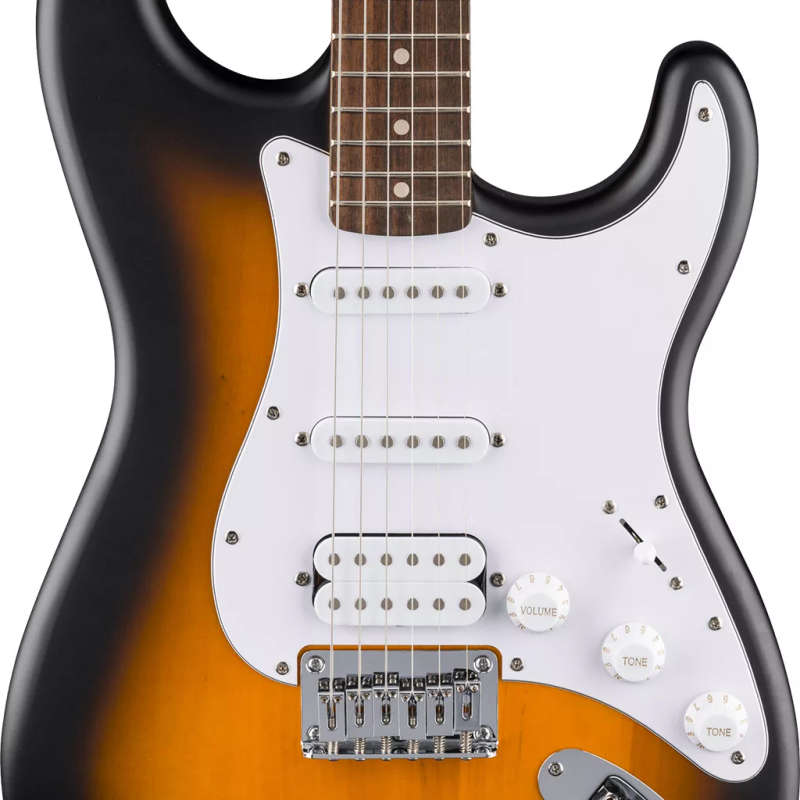 Squier by Fender Debut Stratocaster® HT HSS Electric Guitar - Laurel Fingerboard - 2-Color Sunburst