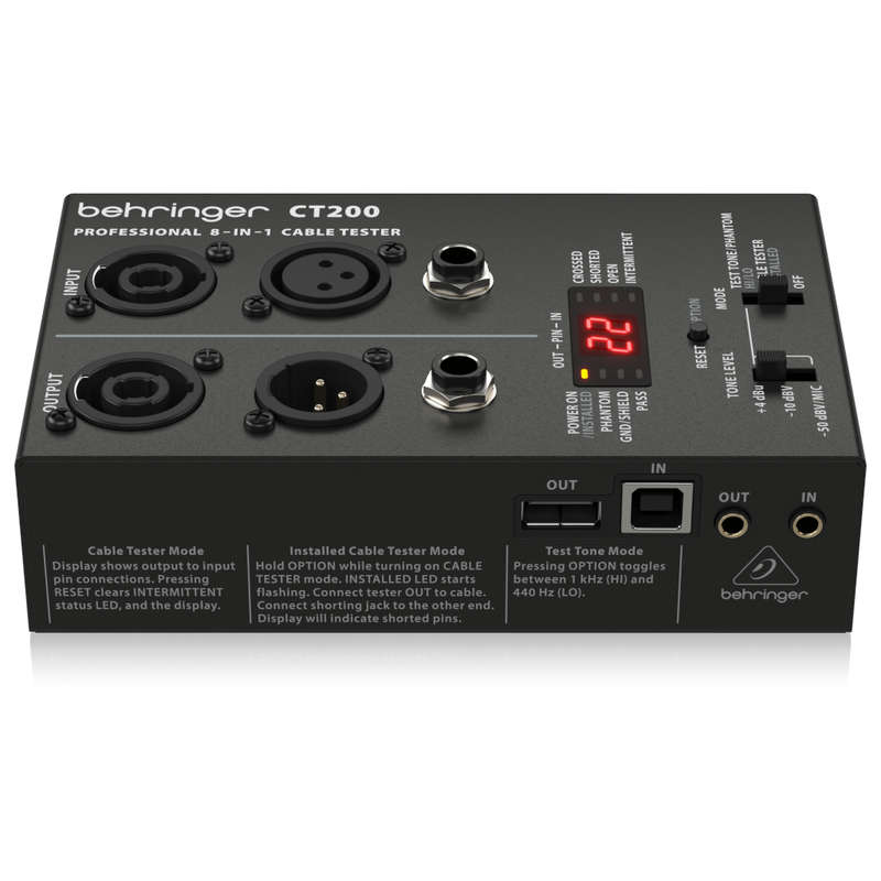 Behringer CT200 8-in-1 Cable Tester