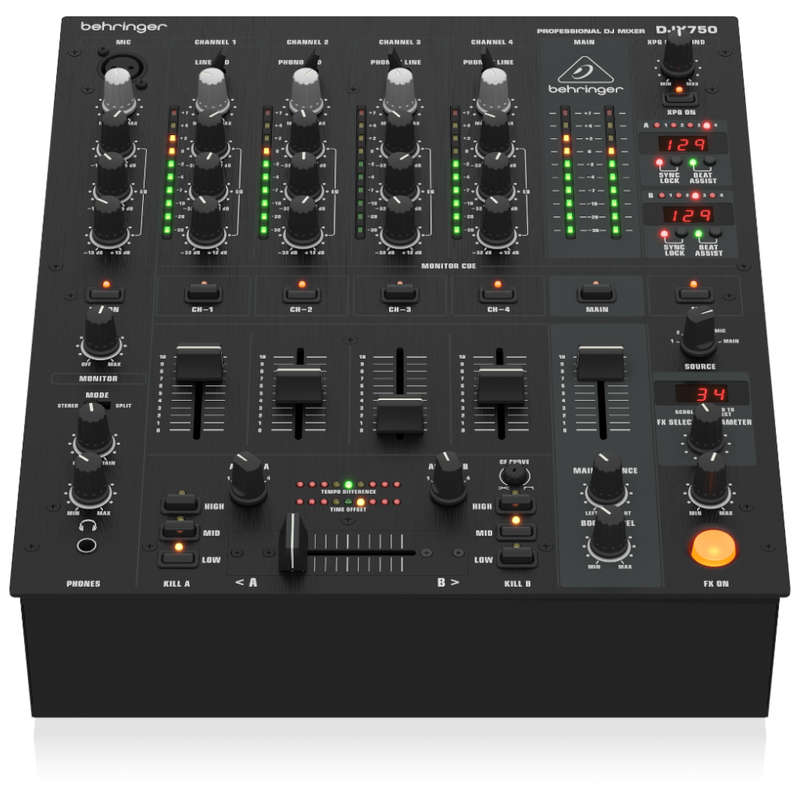 Behringer Pro Mixer DJX750 4-channel DJ Mixer