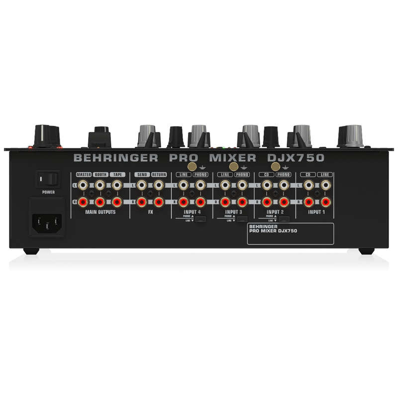Behringer Pro Mixer DJX750 4-channel DJ Mixer