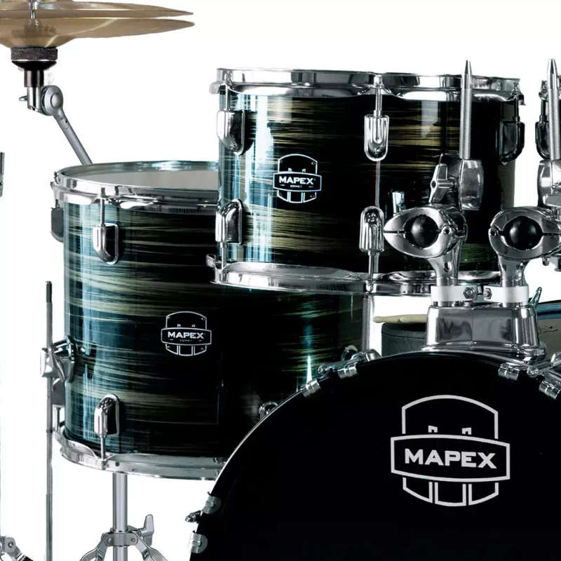 Mapex COMET Rock Drum Kit -Yellow Grain (with 2 Cymbals & 4-Piece Hardware)