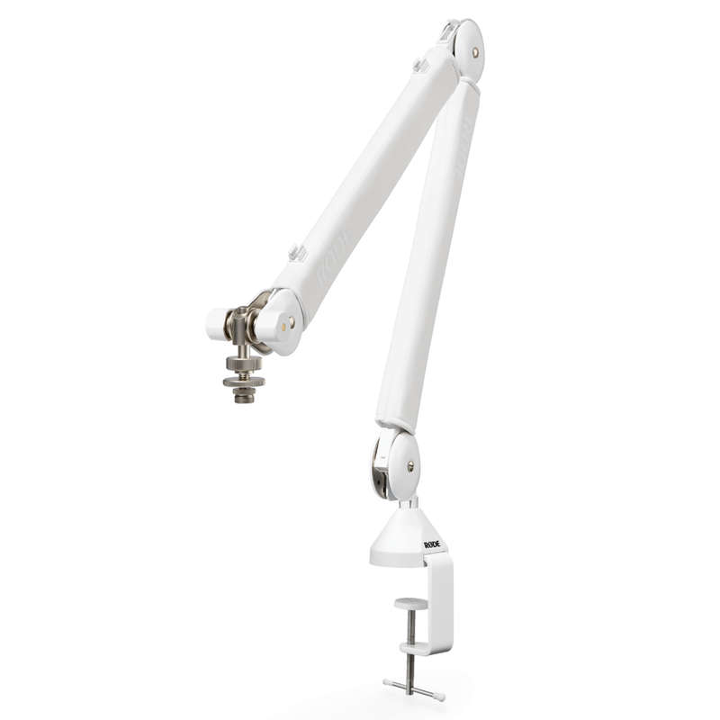 Rode PSA1+ Desk-mounted Broadcast Microphone Boom Arm - White