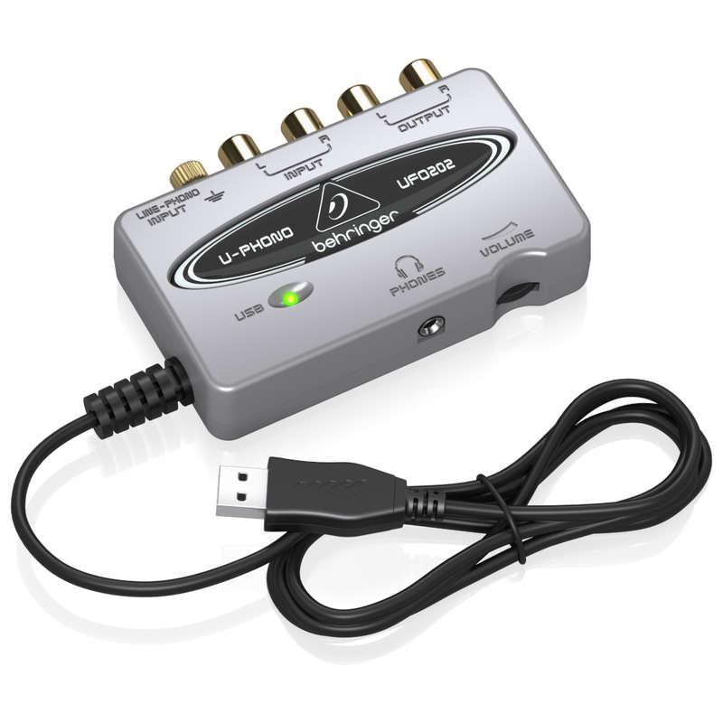 Behringer U-Phono UFO202 USB Audio Interface with Phono Preamp