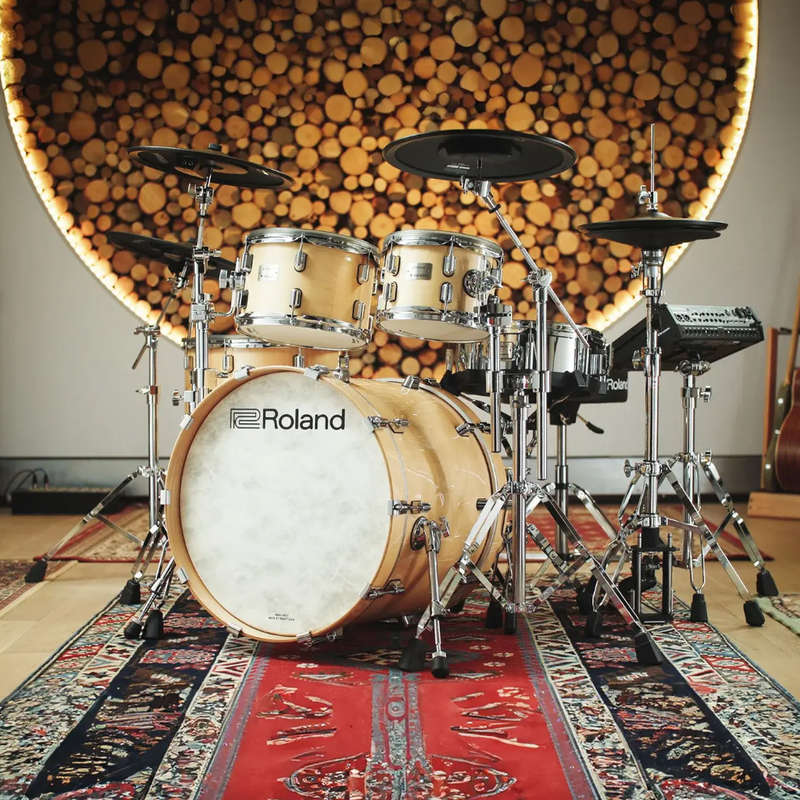 Roland VAD716 Electronic Drum Set - Gloss Natural