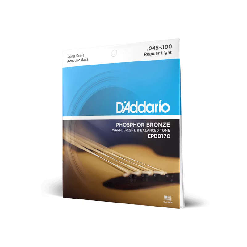 D'Addario 45-100 Regular Light Long Scale Acoustic Bass Strings
