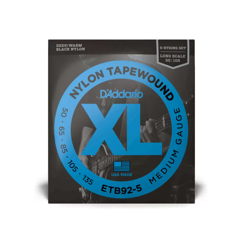 D'Addario 50-135 Medium 5-String Long Scale Bass Strings