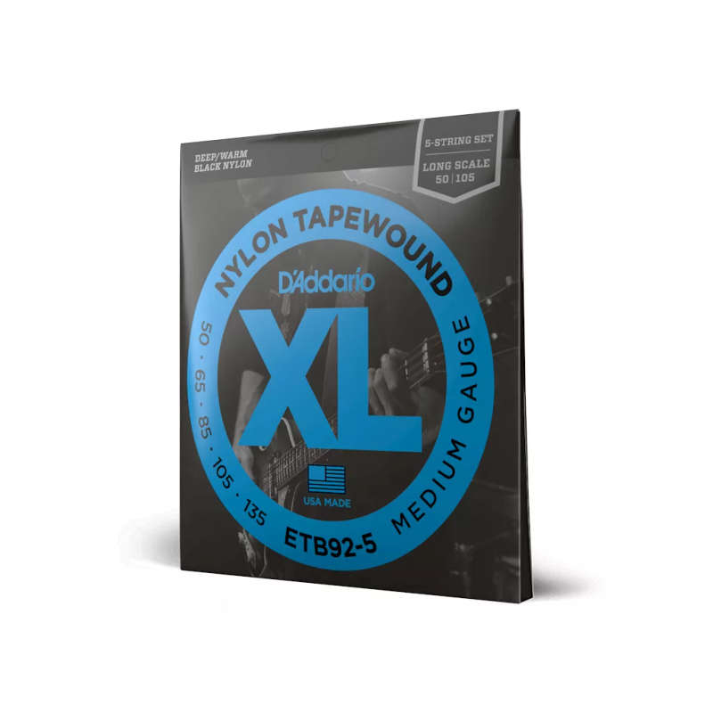 D'Addario 50-135 Medium 5-String Long Scale Bass Strings