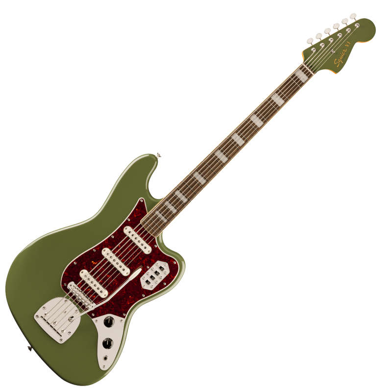 Squier by Fender FSR Classic Vibe Bass VI - Laurel Fingerboard w/ Matching Headstock - Olive