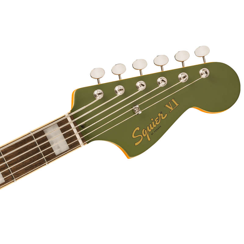 Squier by Fender FSR Classic Vibe Bass VI - Laurel Fingerboard w/ Matching Headstock - Olive