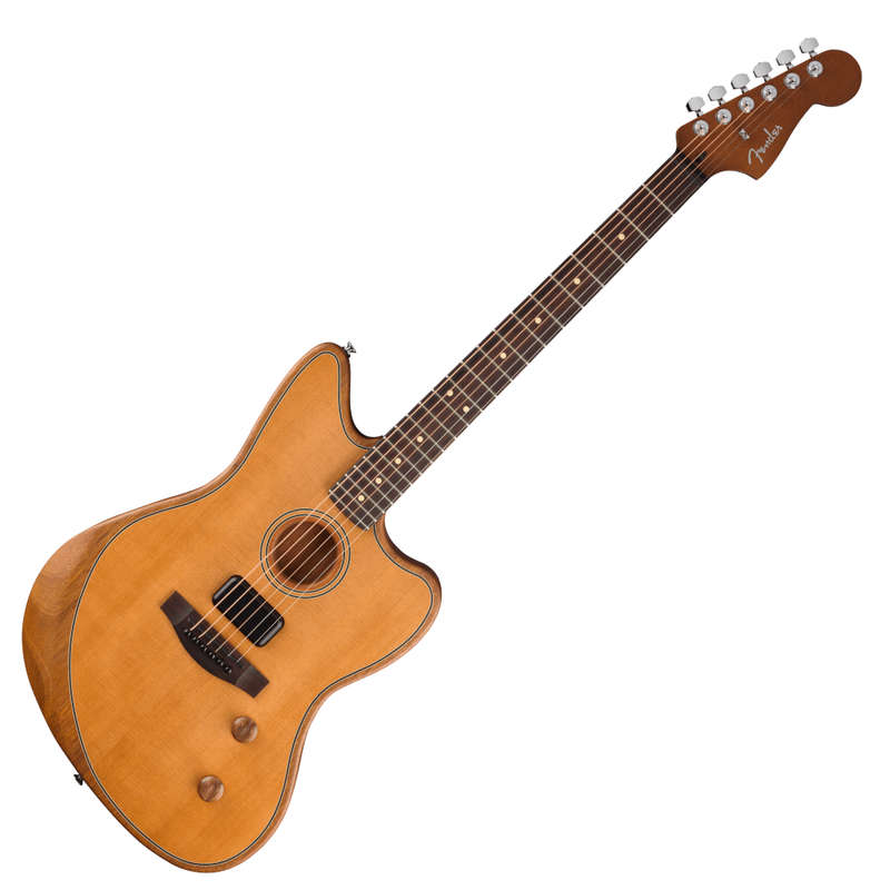 Fender Acoustasonic Standard Jazzmaster Acoustic-electric Guitar - Aged Natural