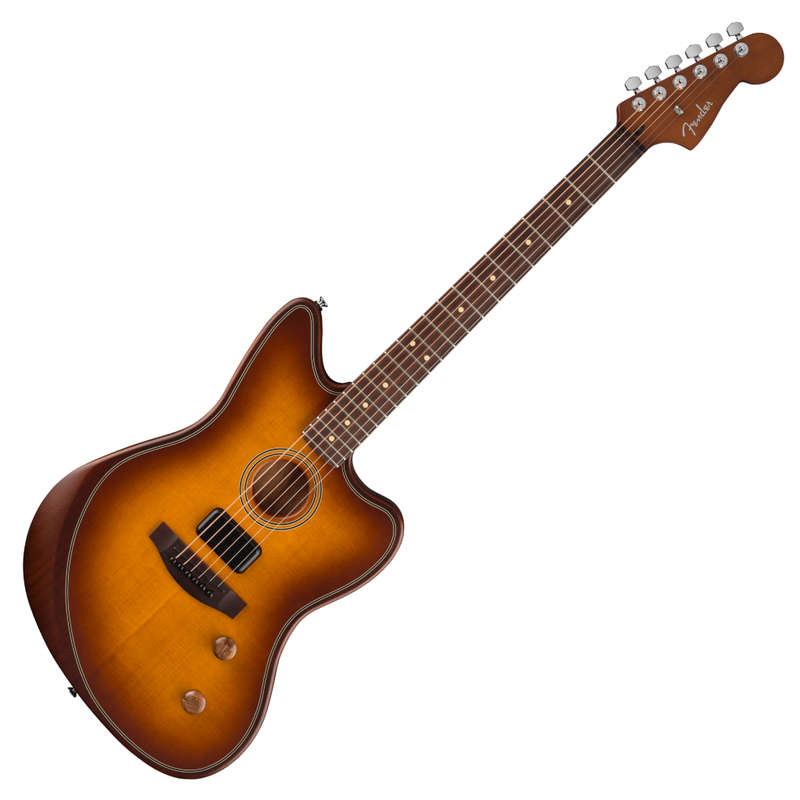 Fender Acoustasonic Standard Jazzmaster Acoustic-electric Guitar - Honey Burst