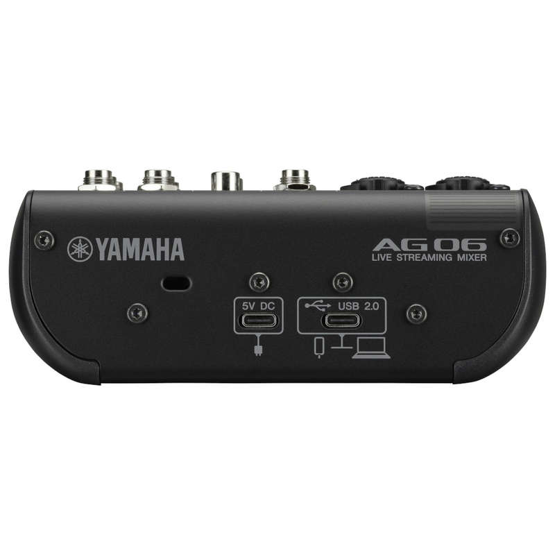 Yamaha AG06 Mk2 6-channel Mixer and USB Audio Interface - Black