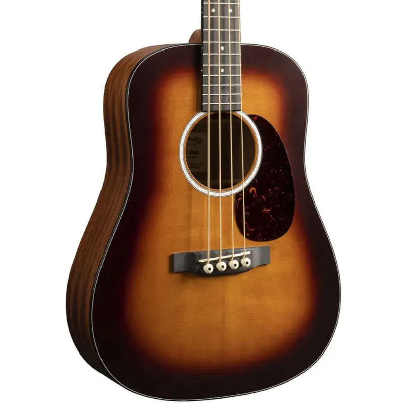 Martin D Jr-10E Acoustic-Electric Bass Guitar - Burst