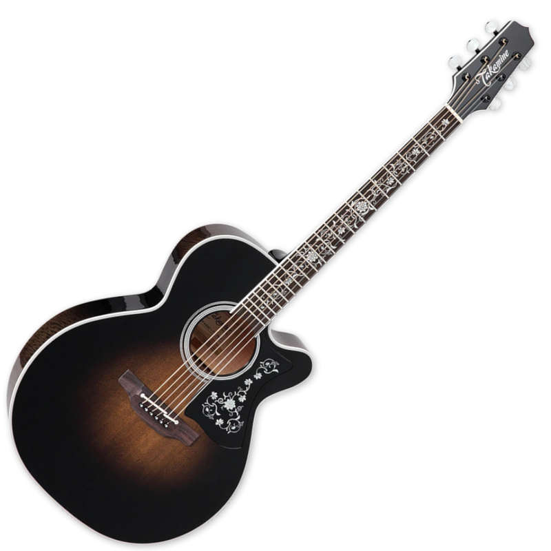 Takamine EF450C Acoustic-electric Guitar - Brown Sunburst