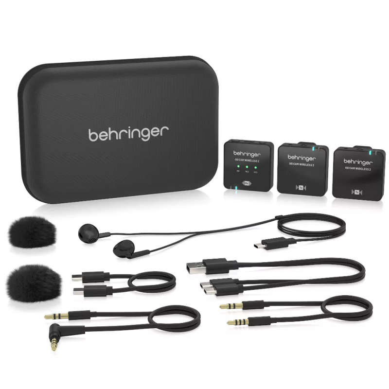 Behringer GO CAM Wireless 2 - Digital Wireless Dual Clip-On Microphone System