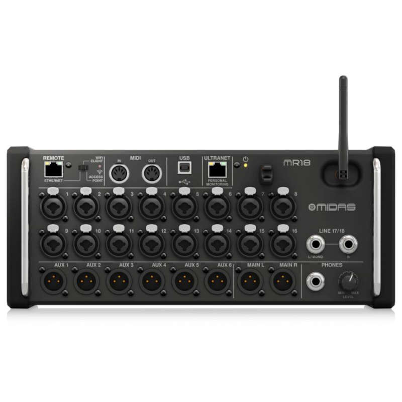 Midas MR18 18-channel Tablet-controlled Digital Mixer