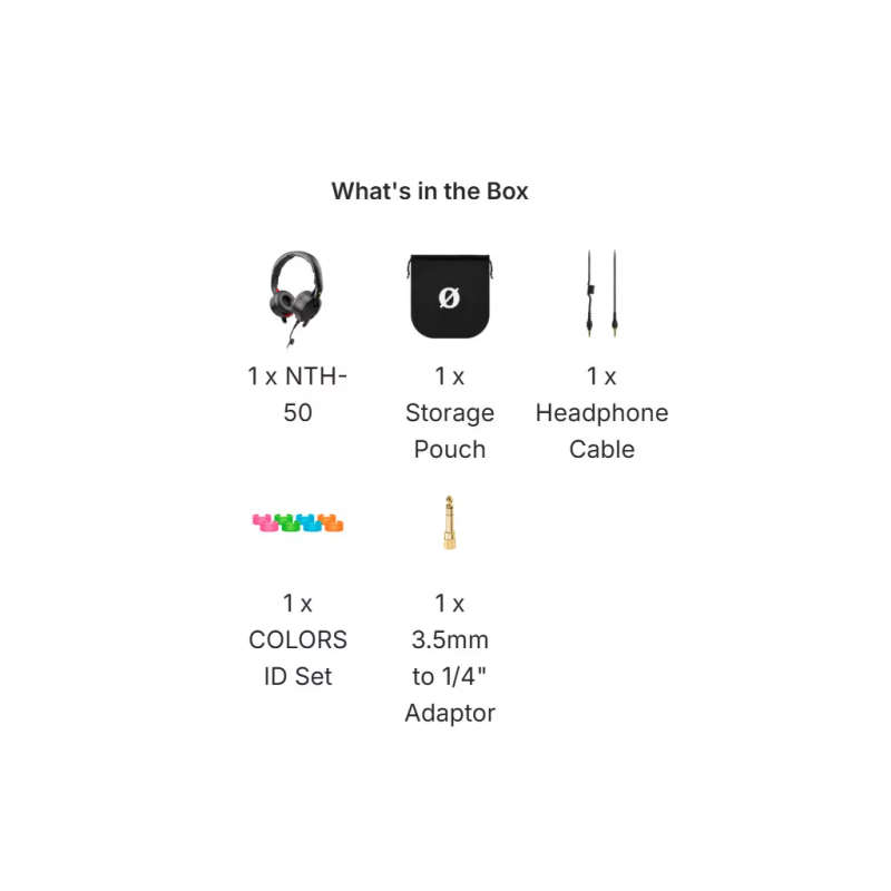 RDE NTH-50 Professional On-Ear Headphones
